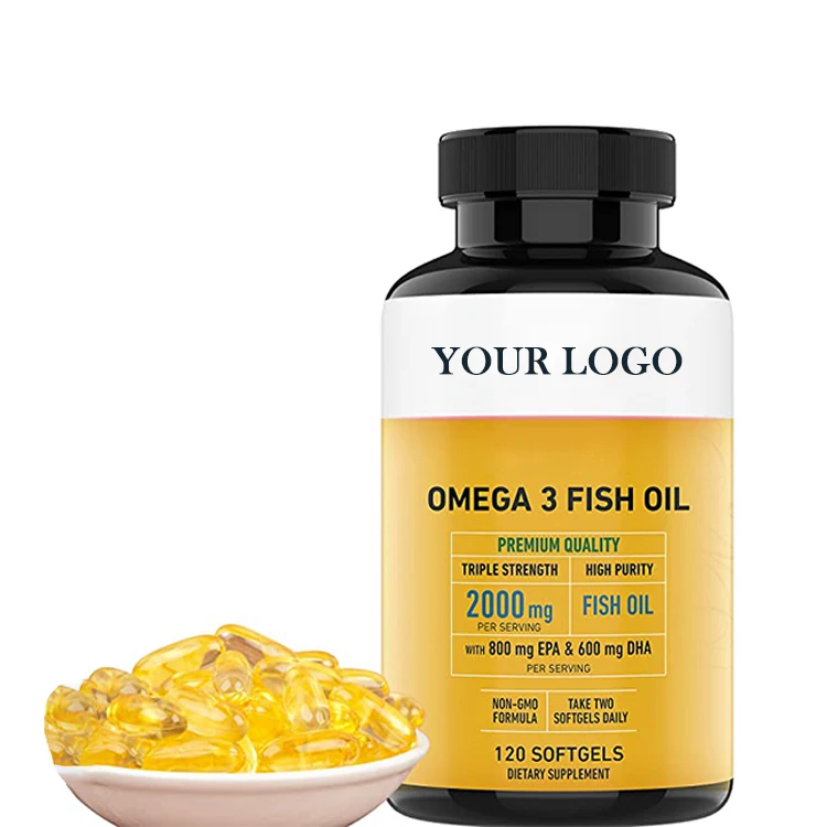 Health Care Supplies Omegas Halal Kosher Fish Oil Capsules 1000mg
