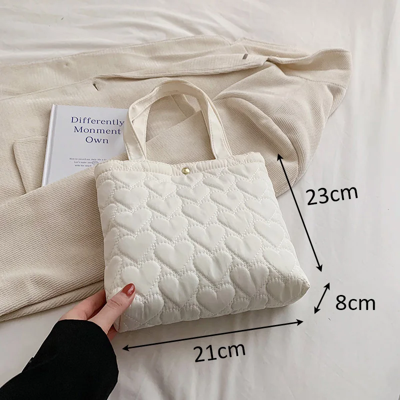 Handbags Fashion Fall Winter Lightweight Filling Quilted Bag Puffy Quilted Weekender Small Tote Puffer Bag Women