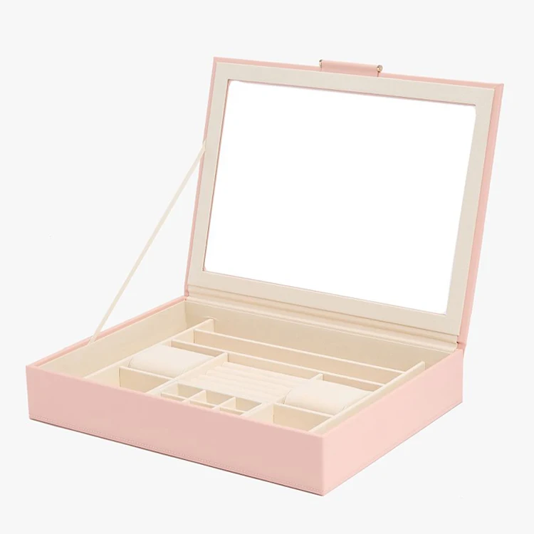 Beautiful Bulk Empty Jewelry Box Portable Multi Function Pu Leather