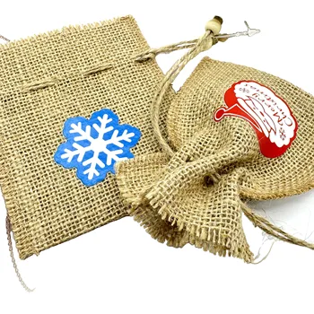 Customizable Pattern Christmas Style Delicate Small Candy Ornament Bag