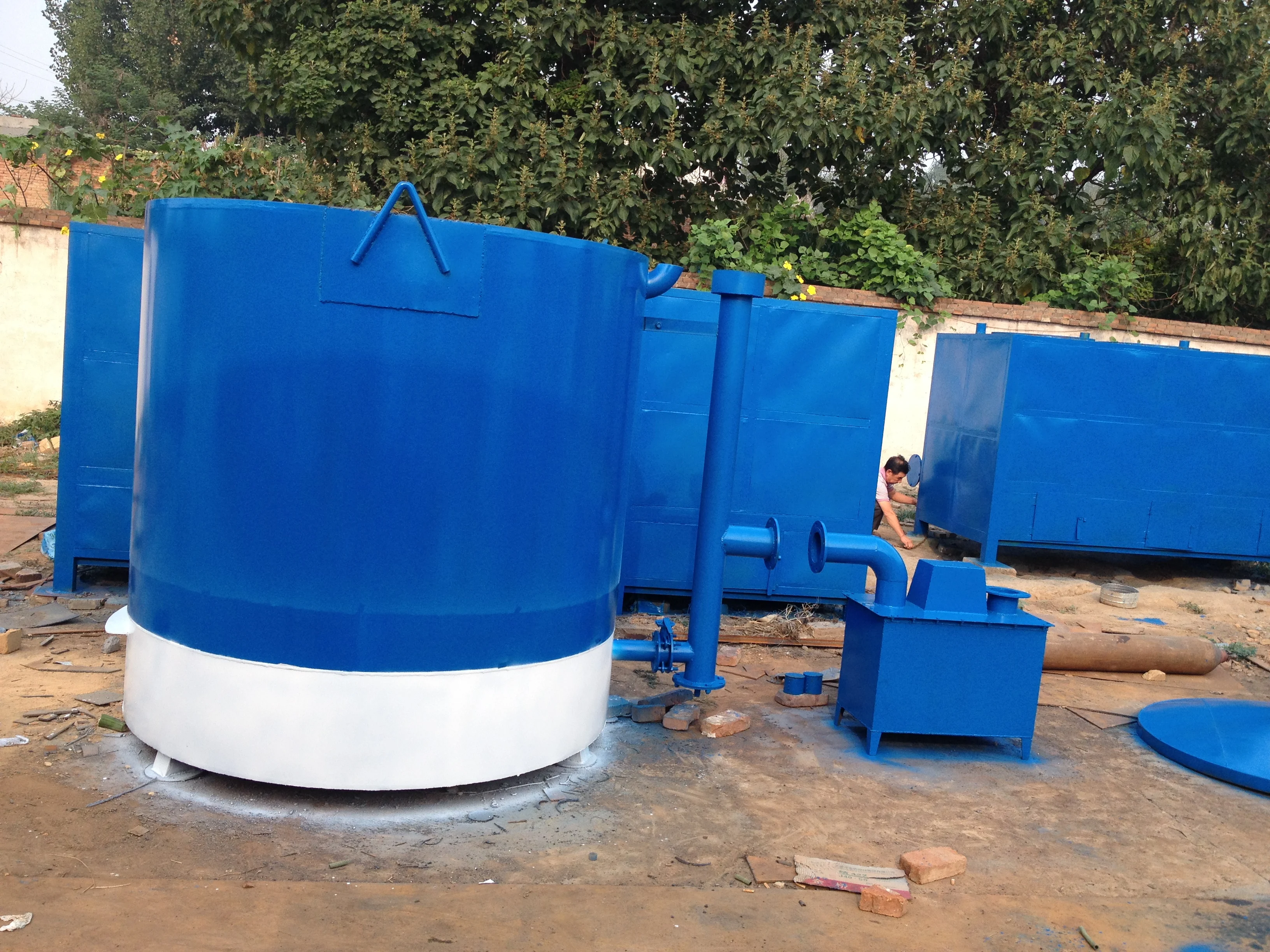 Непрерывная рисовая лузга, активированный уголь, карбонизатор, карбонизирующая печь из Индии