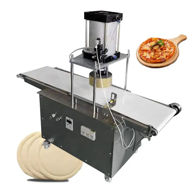 Maßgeschneiderte Pizzateig-Basis-Ausrollmaschine, die Pressmaschine formt und presst, Pizza-Pressmaschine