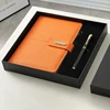 Set de tres piezas caja regalo naranja