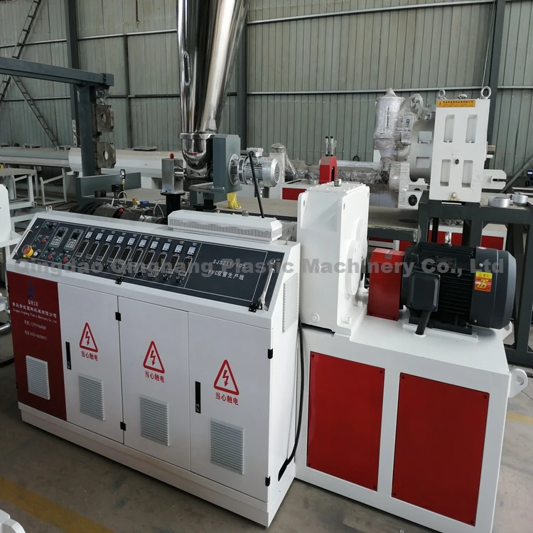 Single Wall Pvc Corrugated Tube Machine Pvc Pipe Plastic Extrusion