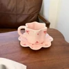 Pink - Red  250ml Mug with 15cm saucer