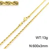 Oro MGBC295 Larghezza: 3 mm Lunghezza: 60 cm