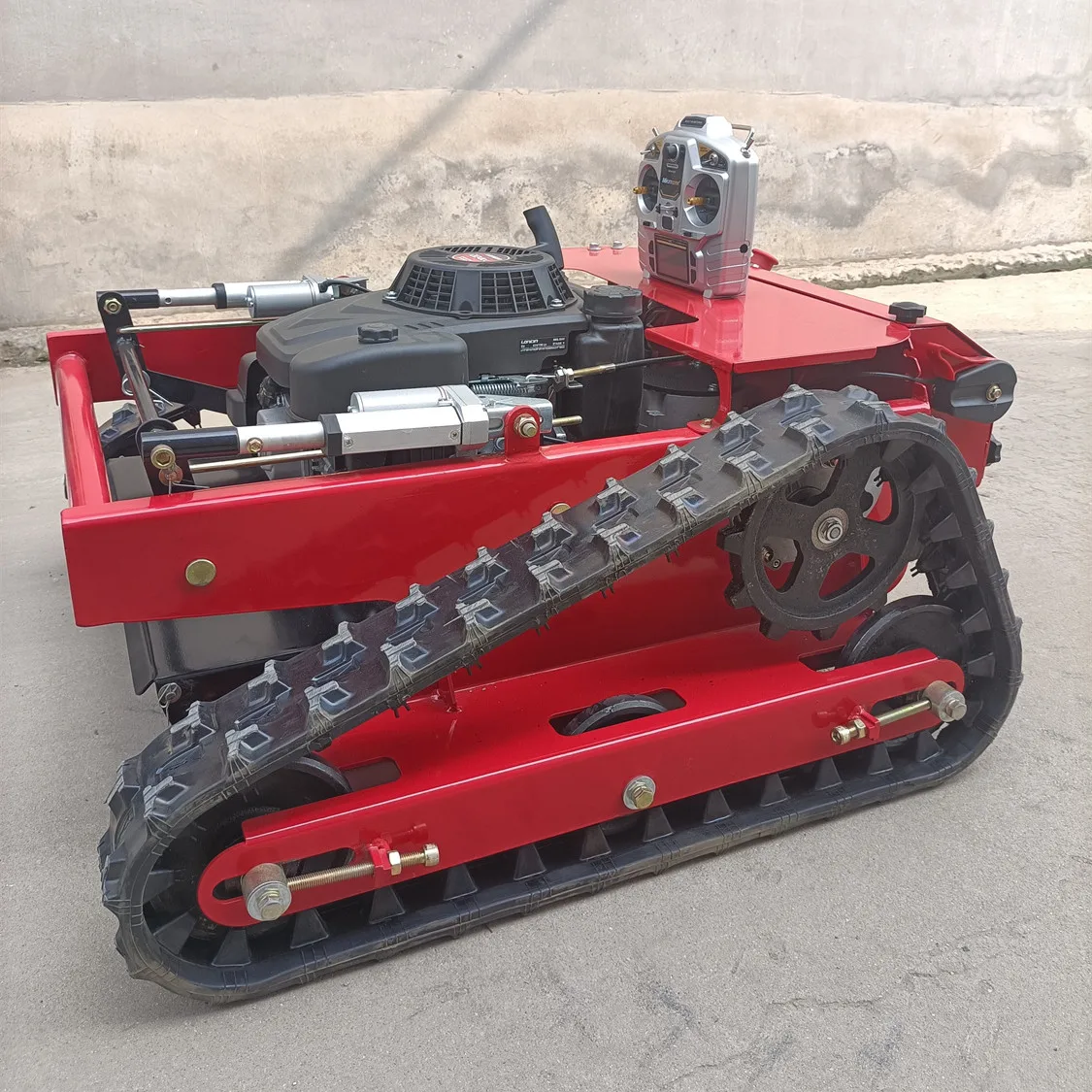 Self-Propelled 550mm Cutter Machine Gasoline Remote Control Lawn Mower 4-Stroke Cordless Robotic Lawn Mower for Agriculture