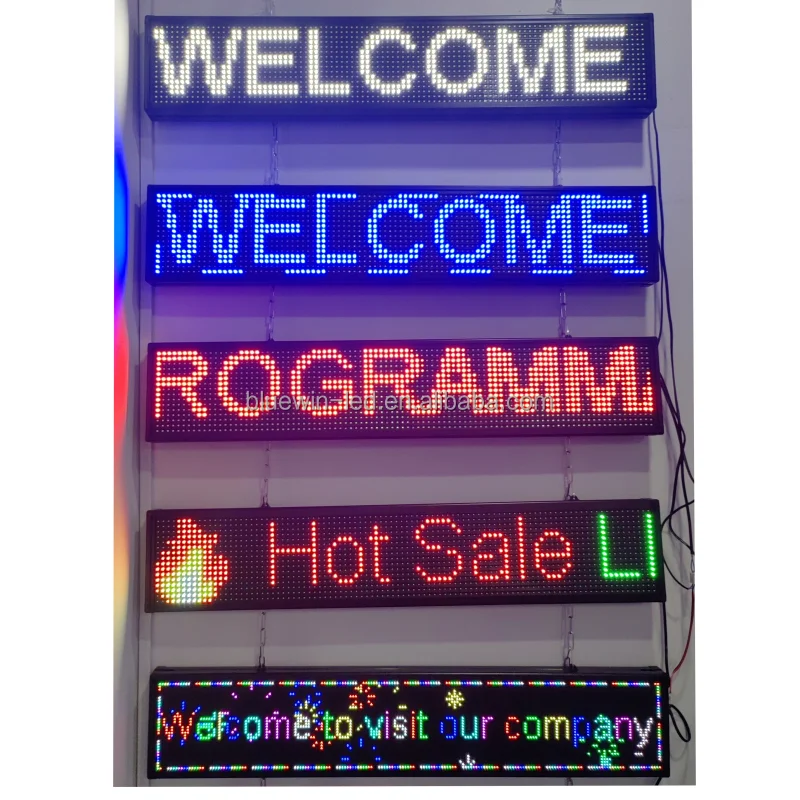 Outdoor Rmb Running Led Message Display Screen Programmable Led Sign