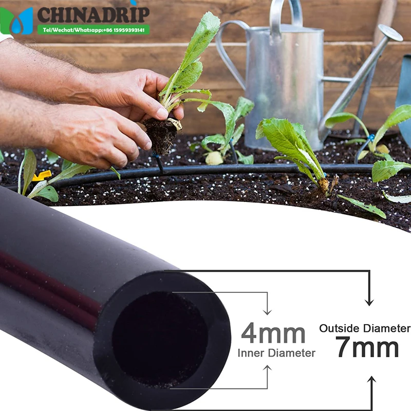 Chinadrip Drip Irrigation Hose 1/4" 50' White Tubing,0.25 Inches X 100