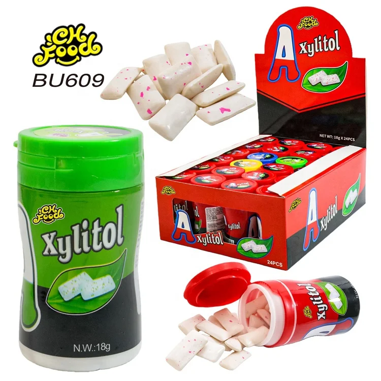 Wholesale and OEM Mix Fruit Flavor Mint Crunchy Chewing Gum Halal Snack Sweets