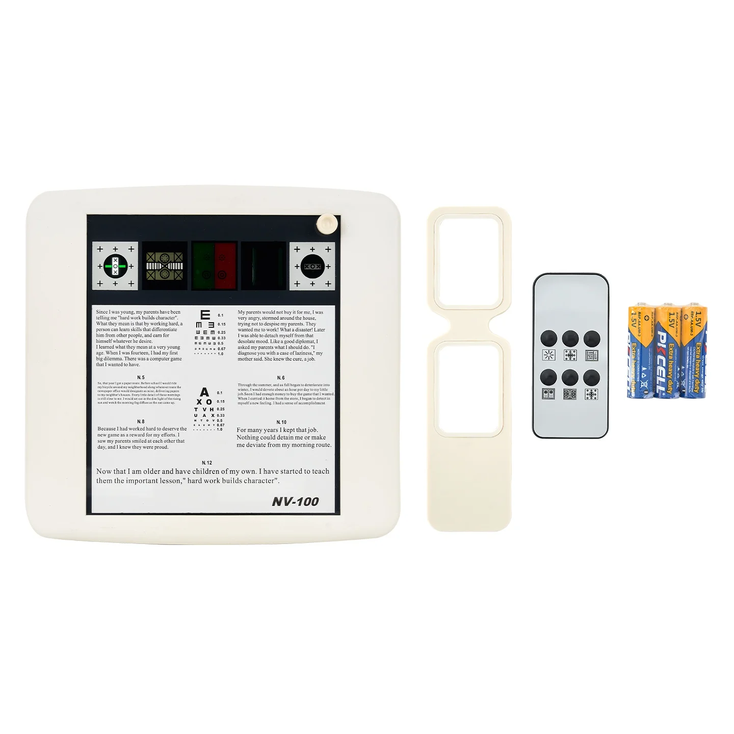 New Design Near Point Chart NV-100 Plus For Low Vision Assessment In Clinic