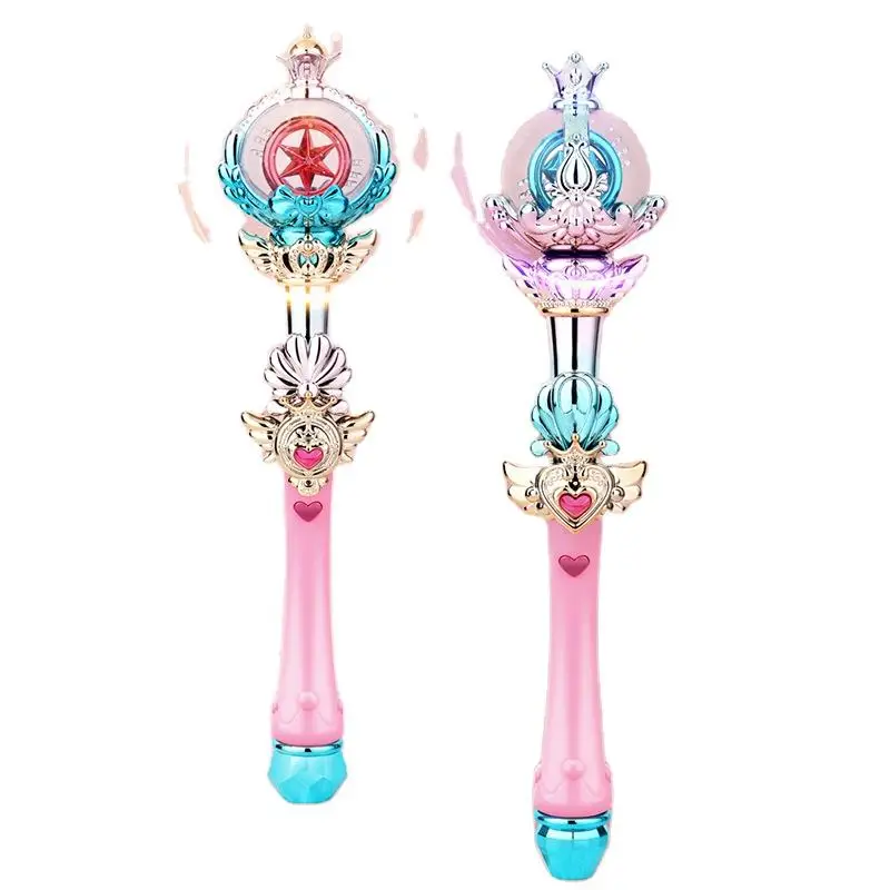 2024 Лидер продаж Детский Рождественский подарок волшебная палочка игрушка с музыкальными и легкими светящимися волшебными палками принцесса