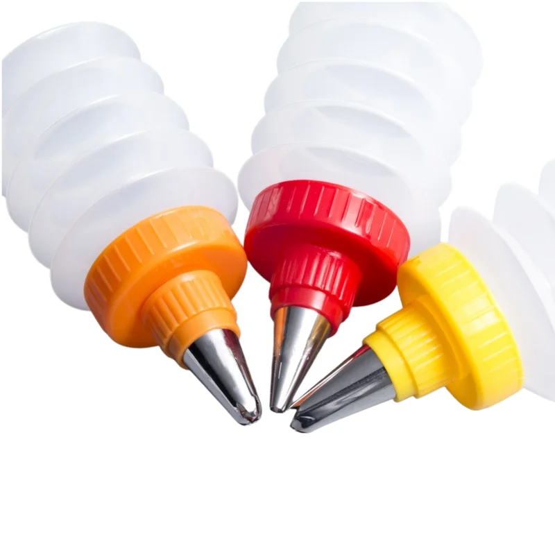Mini Baking DIY Icing Piping Plastic Cakes Cream Decorating Squeeze Bottle