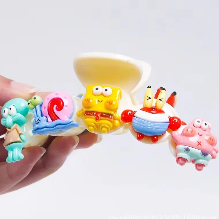 Оптовая продажа, Новое поступление, детский зажим из губки с изображением медведя-клубники, хвоста, для женщин, для детей