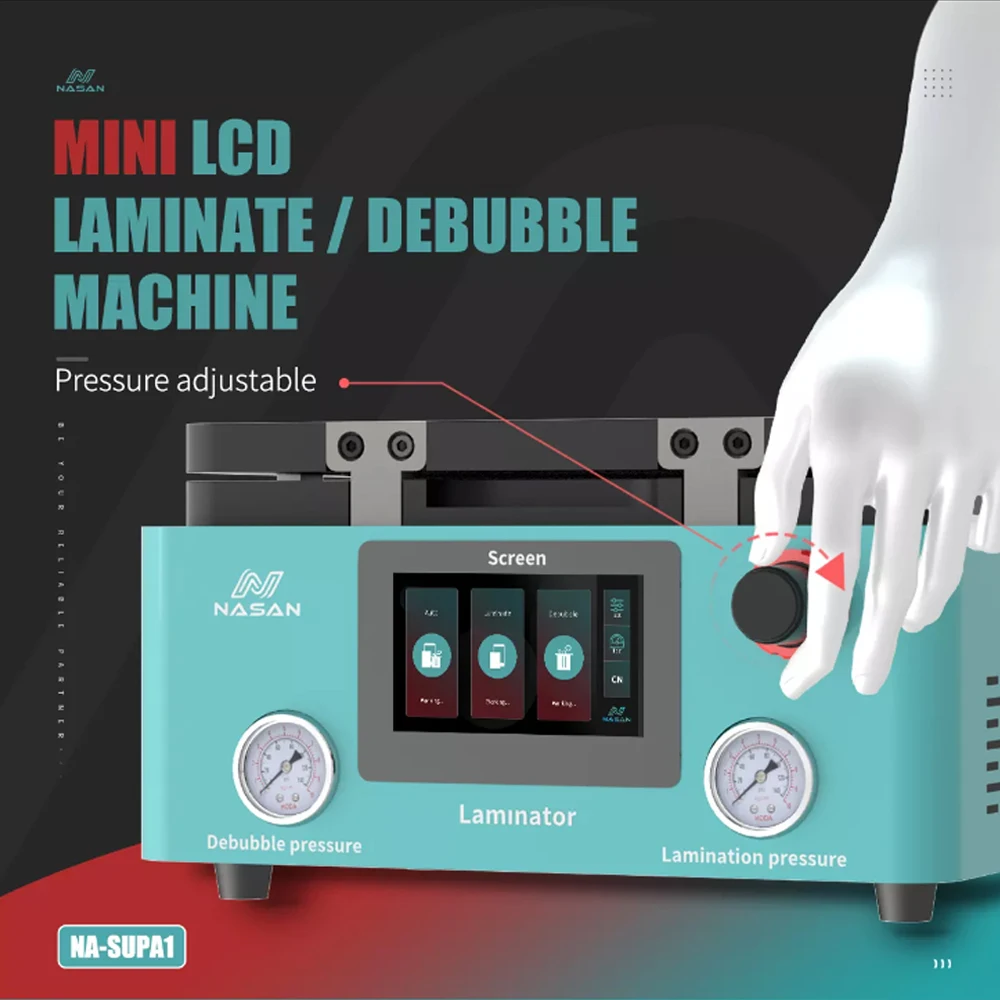 808 LCD OCA Vacuum Laminating Machine+S500L 5in1 LCD Separator/Frame Laminating Machine+761 Vacuum Film Laminating Machine