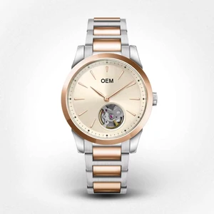 ODM Custom logo Fashion Ladies Hollow Out Watches 10ATM Women Wrist Luxury Gold Miyota 9029 Movement Mechanical Watches