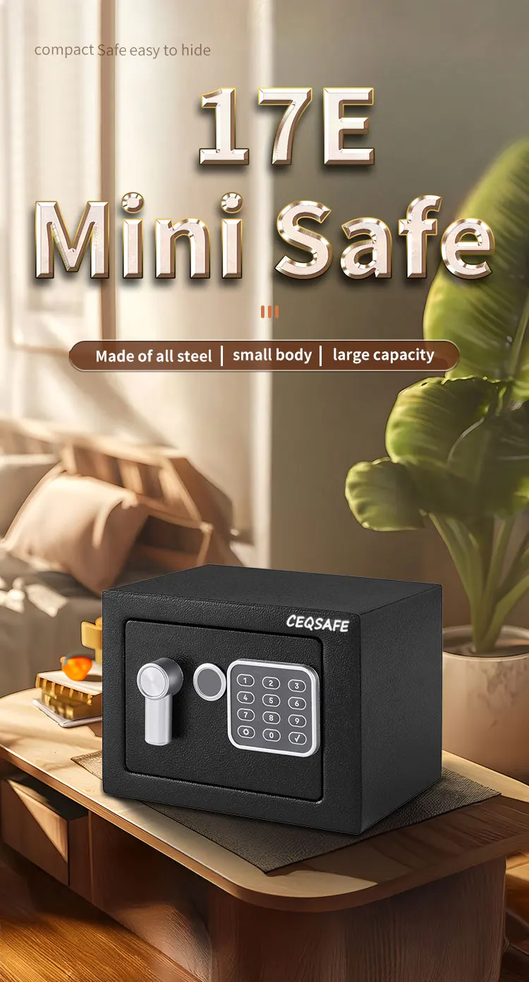 CEQSAFE High Quality Home Room Metal Code Security Digital Deposit Small Safe Box supplier
