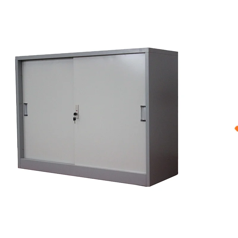 Офисная мебель стальная металлическая маленькая раздвижная дверь мини-шкаф легкий боковой шкаф для хранения файлов