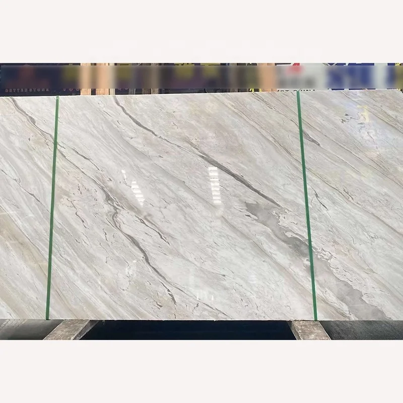 High Quality Golden Veins Earl White Marble Floor Wall Tiles Wholesale High Quality Earl White Marble Slabs Bookmatched