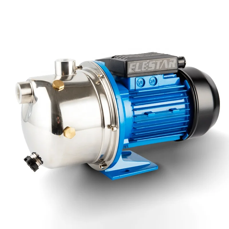 JS100 Electric 220v Commercial Buildings Price High Pressure 1HP Anti-rust Water Pumps Jet 100a Brass Impeller Stainless Pump