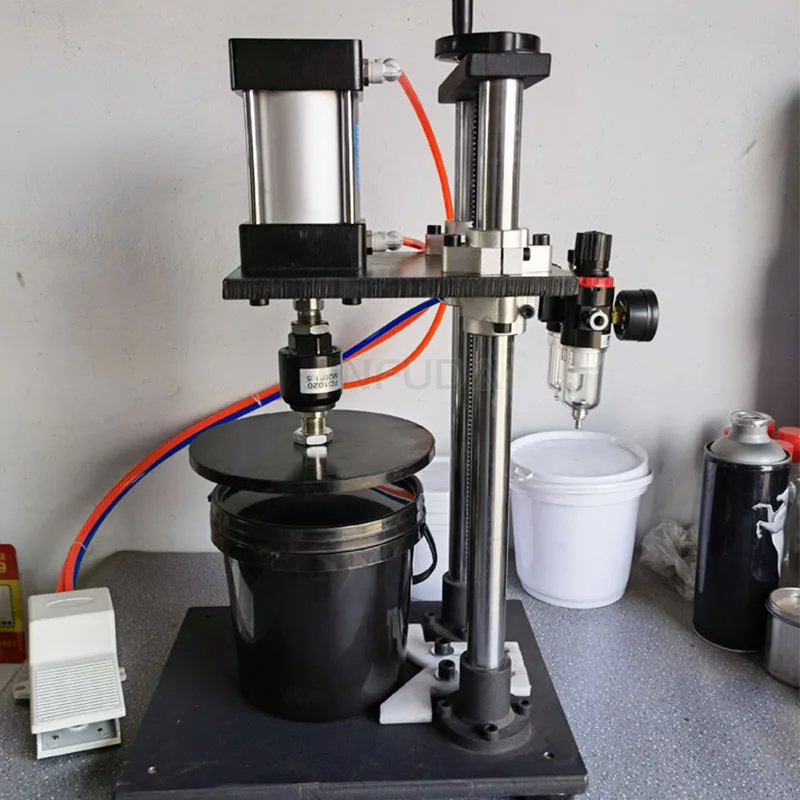 Manual Pneumatic Sealing Machine for Plastic Storage Buckets - Easy to ...