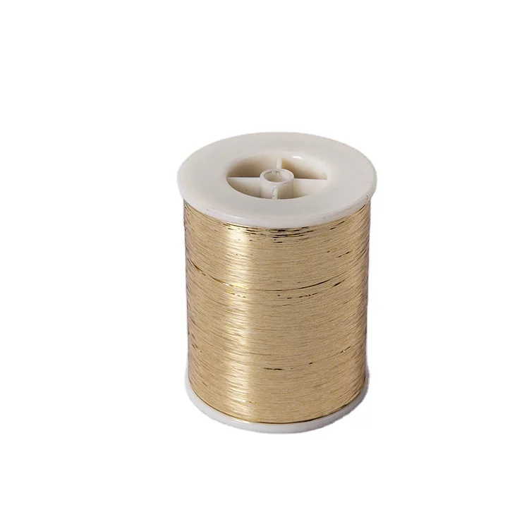 gold color m type metallic thread metallic yarn