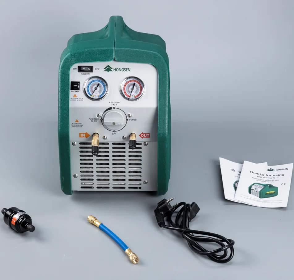 HONGSEN High-Efficiency Refrigerant Recovery Machine, Suitable for Common Refrigerants R250F R500F