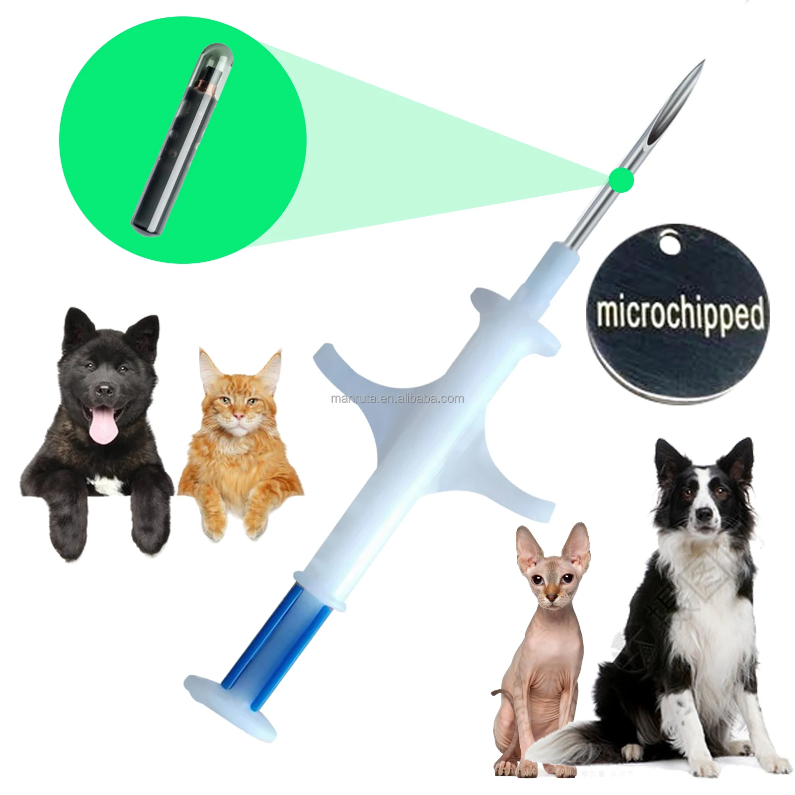 Manruta Gps Microchip for Dogs  and Cats Wholesale Factory Supply