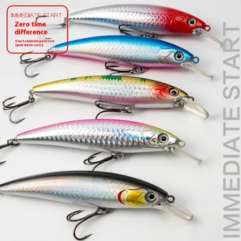 Cross-Border Fishing Lures Hard ABS Bait Minnow Floating Water Sound Bead Simulation Gear for Carp Target Species – Minnow – view 5