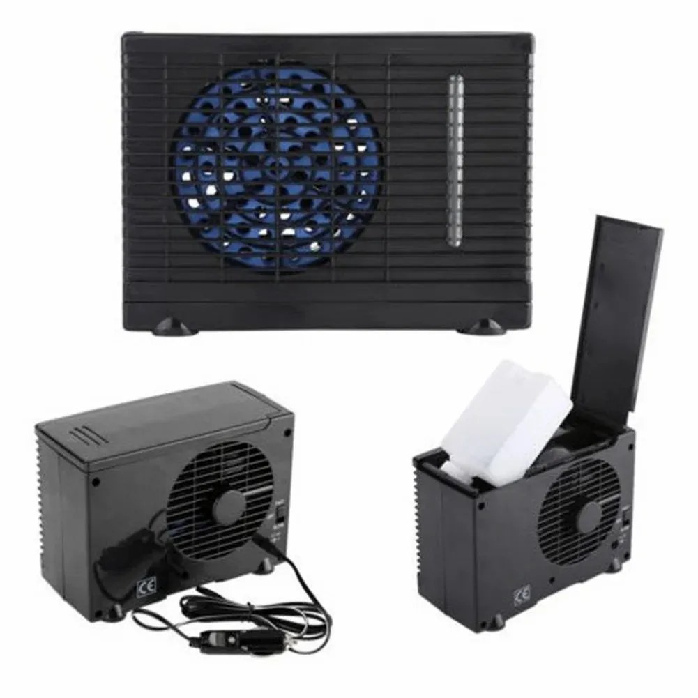 60w Adjustable 12v Car Air Conditioner Cooler Cooling Fan Water Ice