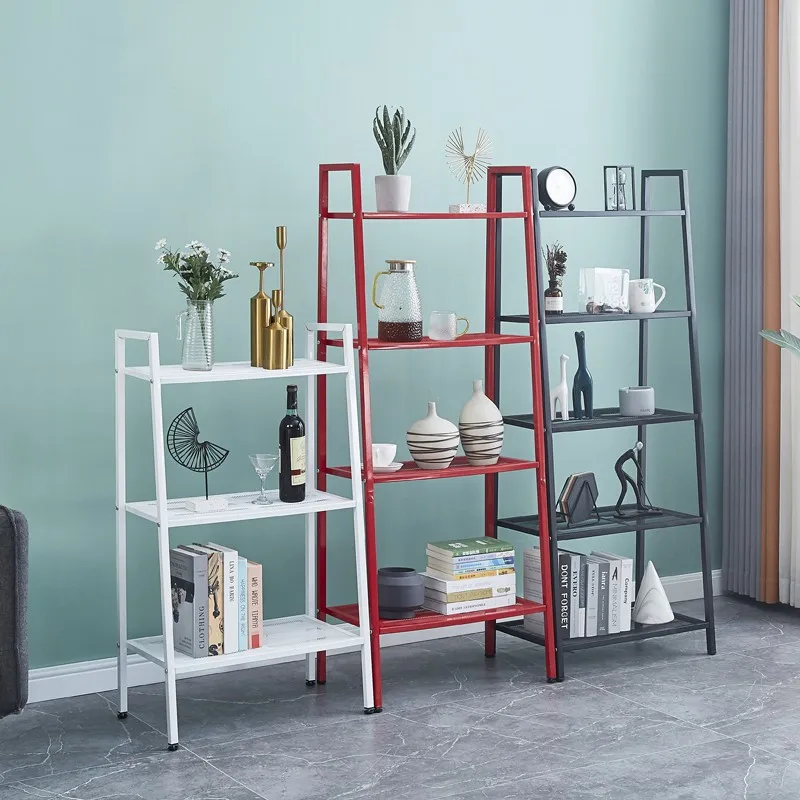 Bookcases 5 Layer Nordic Modern Metal Home Living Room Furniture Shelve Storage Holder Rack Metal Book Shelf Bookshelf Bookcases