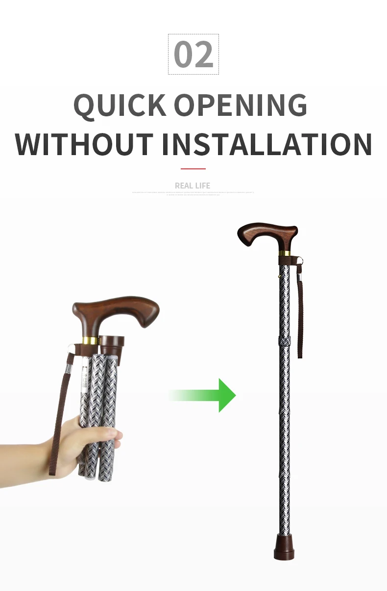 Collapsible Walking Stick Aluminum Adjustable Walking Cane Folded For Outdoor Walking Buy 2018