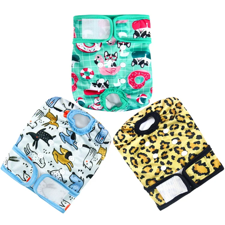 Durable Nappies for Dogs Uk Soft Breathable Senior Dog Incontinence Products French Bulldog Diaper