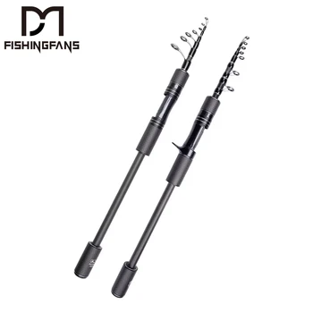 FISHINGFANS 2.1m 2.4m Telescopic Portable Travel Carbon Fiber Lake