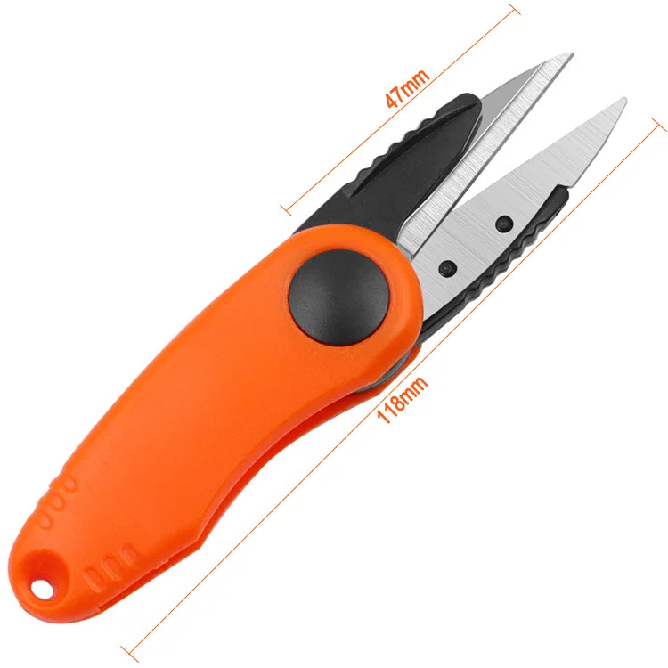 Shrimp-shape Foldable Scissors Fishing Line Cutter Clipper Nipper