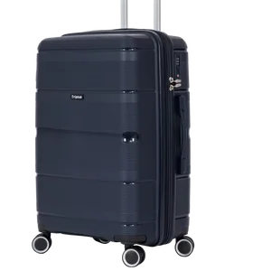 Luxury 3-Piece Set 20 28 Inch PP Travel Bag Durable Business Hard Carry-On Trolley Suitcase Luggage Custom Logo for Cabin Check