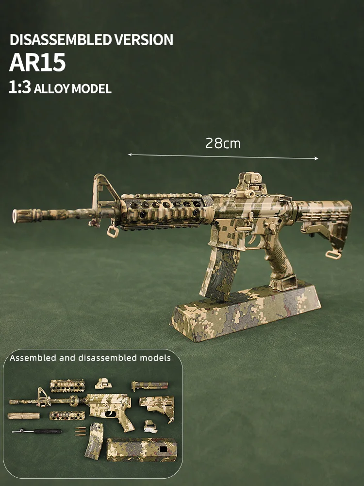 Black Sniper Rifle Metal Diy Metal Barrett M82a1 Toy Model Guns Sasr