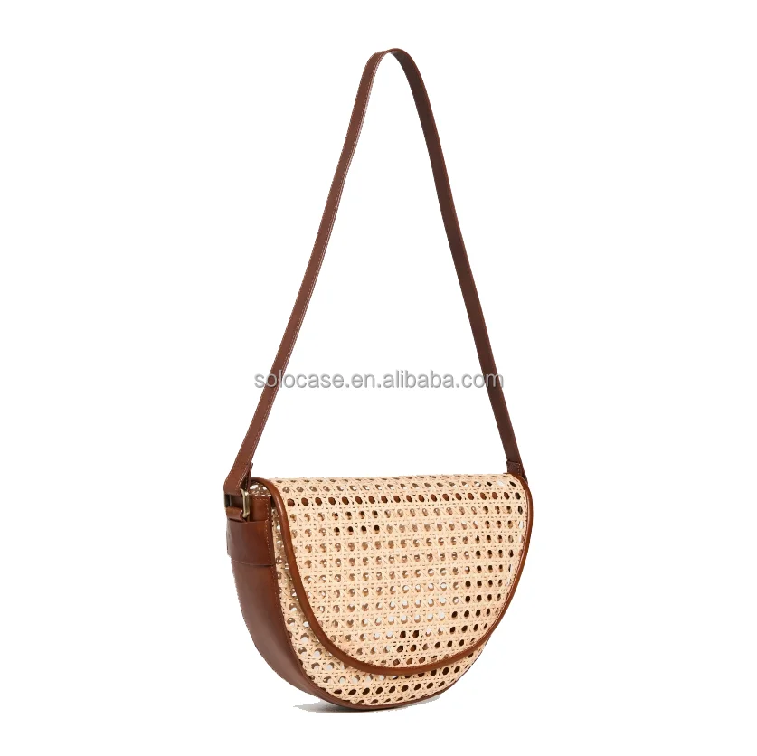 Rattan Small Cross Body Fanny Pack