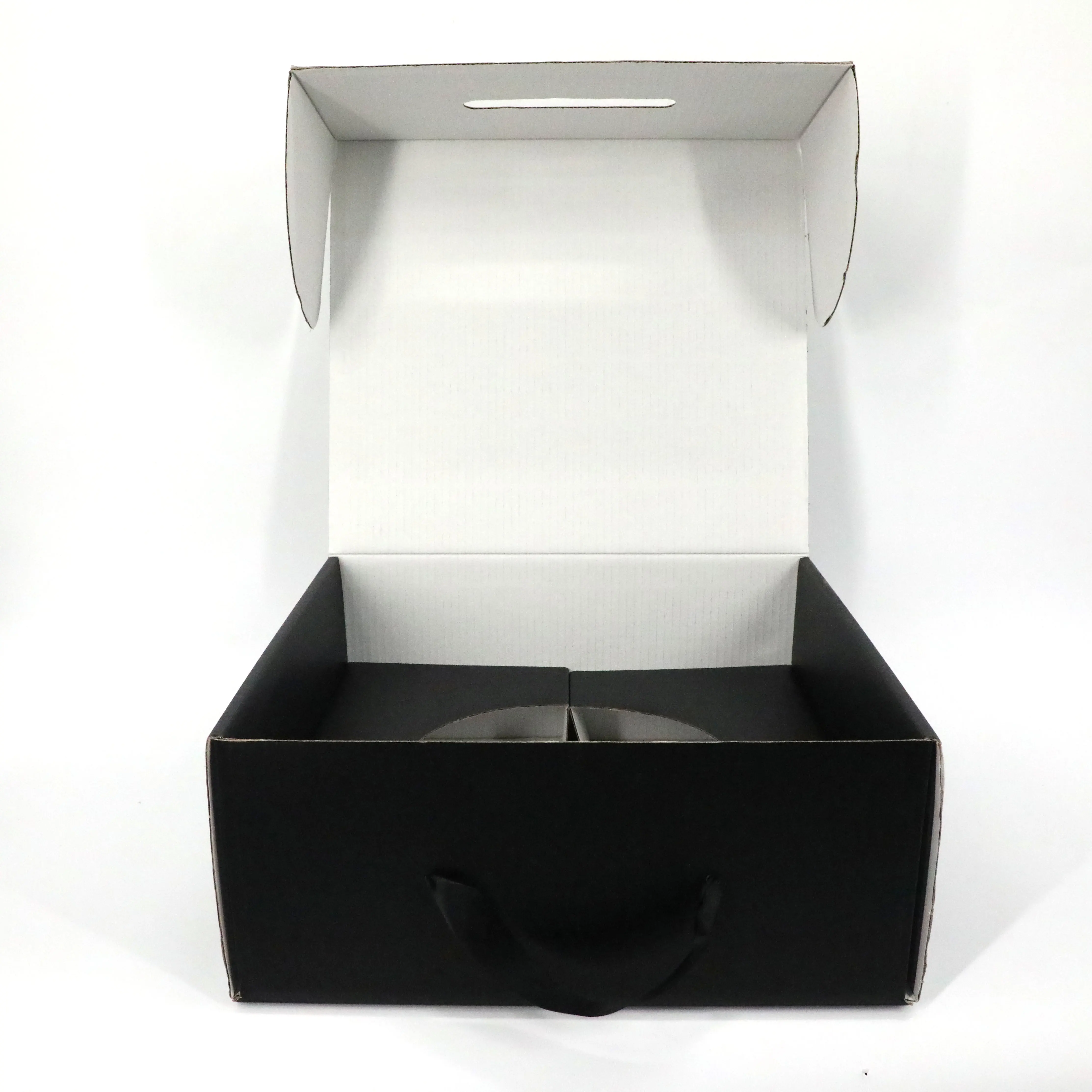 Recycled Cardboard Hat Box Packaging Custom Mailer Boxes With Inserts With Handle