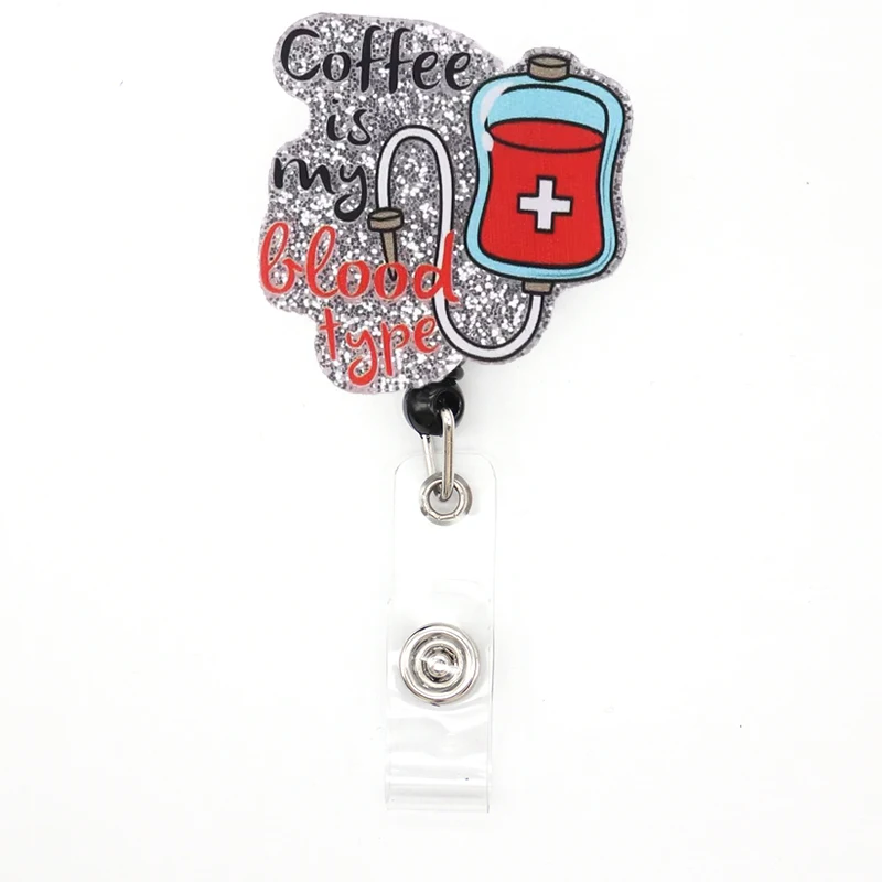 Order Of Draw Badge Reel With Silicone Beads For Nurses Phlebotomy ...