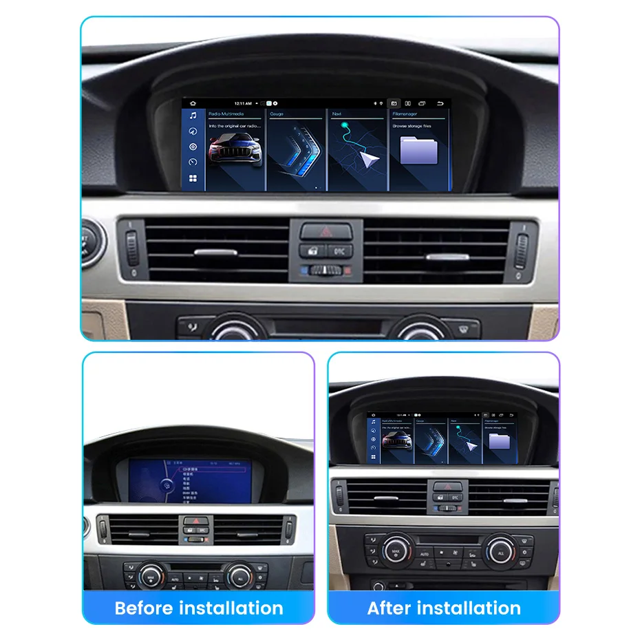 Navifly MN-X Car Smart Screen for BMW E60 8.8inch Radio Auto 360 Camera Android 6+128G 8core DSP