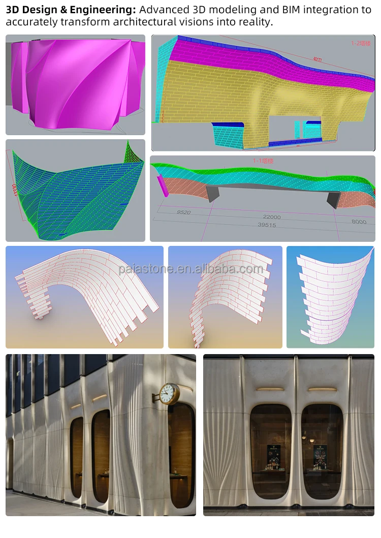 product modern style decoration 3d wall panel sevic white pure white marble stone tile laser cnc carving interioe design-6