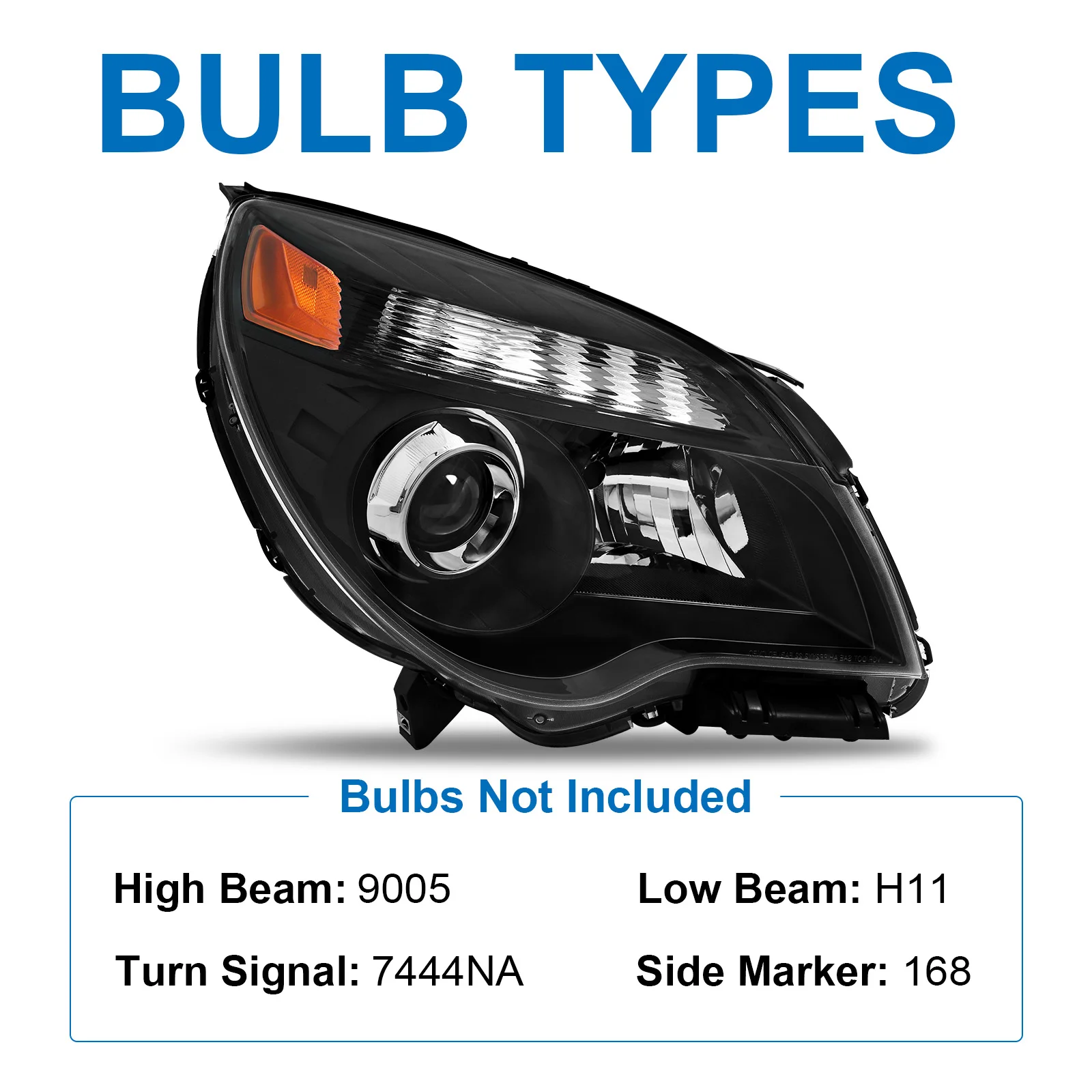 High Quality Headlight Manufacturer for 2010-2015 Chevy Equinox Automotive Headlights Assembly