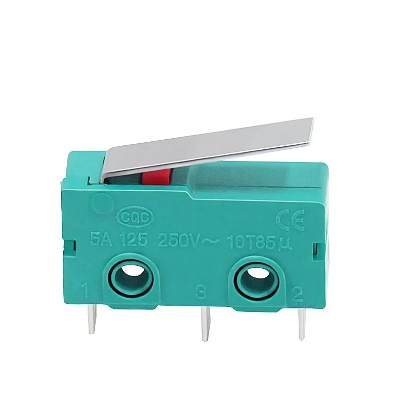 Small Microswitch KW4-3Z-3 Travel Limit Switch Three Leg Roller with Handle 5A 250V Key Switch