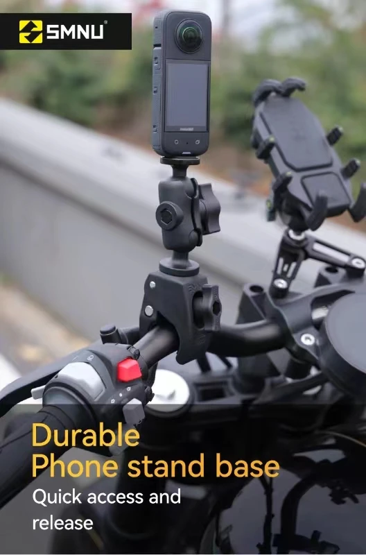 SMNU Super Clamp Ball Heads Adjustable Base For Motorcycle Handle Bar Phone Holder atv mtb Phone Mount supplier