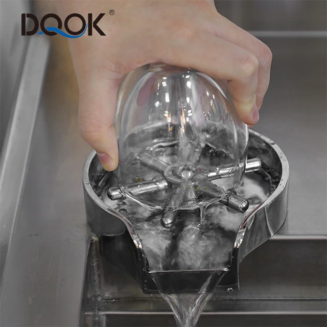Dqok High Pressure Faucet Glass Washer Stainless Steel Cup Washer Glass