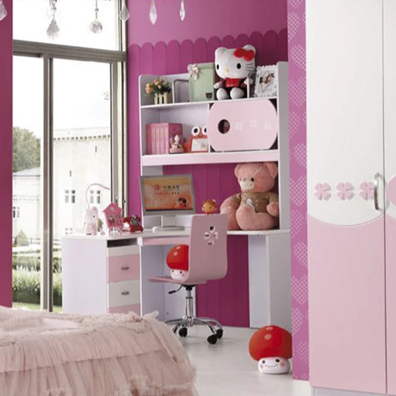 Metro Da Parete Per Bambine - Principessa Rosa Legno - Misura Altezza 70-150 Cm - Foto 5