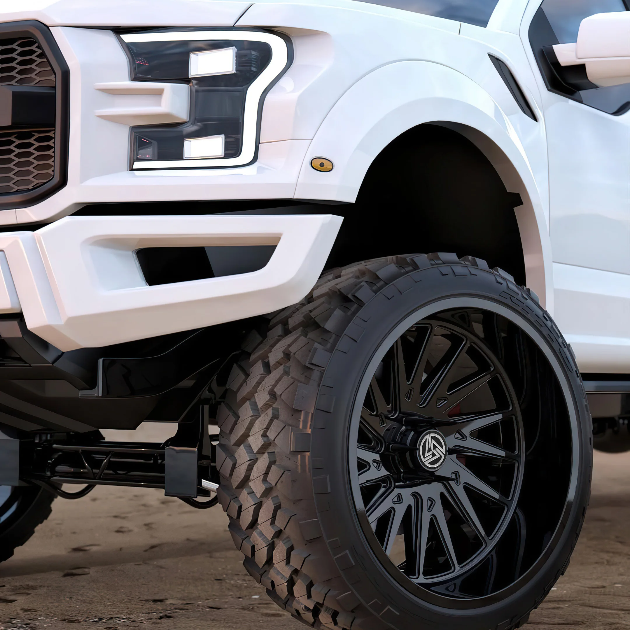 XL Custom Forged Wheels Black Multi Spoke Deep Concave Rims Luxury Alloy Wheels for SUV Pickup Truck Off Road 4x4 - Image 2