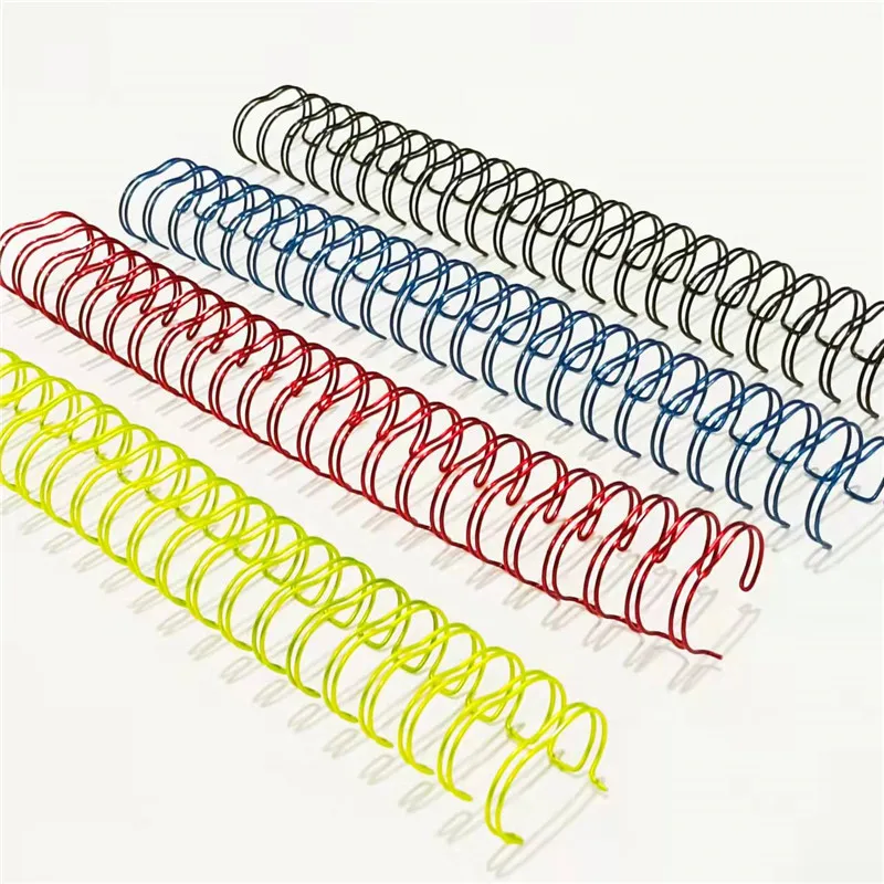 Бумажная пилка A3 A4 A5 5/8 дюйма 15 9 мм каландрическая проволока двойная петля спиральное Переплетное кольцо