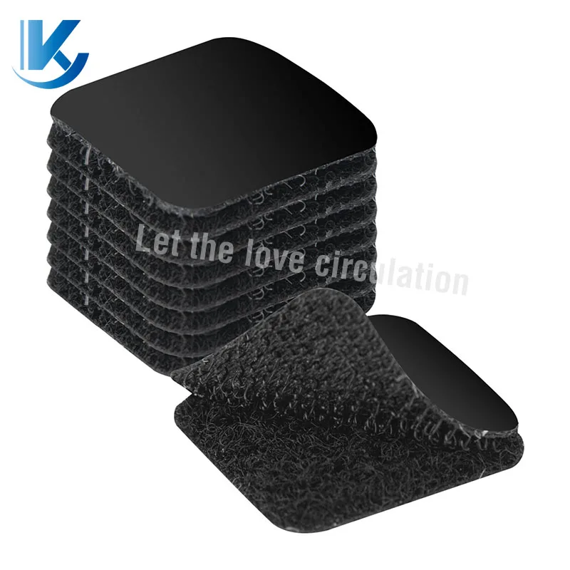Stock Wholesale Back to Back Hook and Loop Strap Fastener Colorful Reusable Cable Ties elastic band